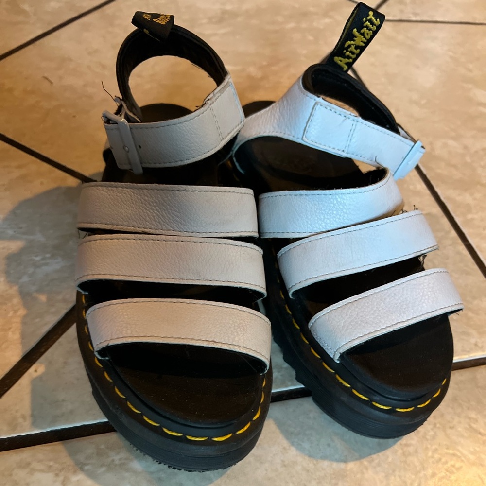 Pastel Blue Dr. Martens Sandals